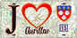 Plaque métal décorative, J' ❤️Aurillac, Cantal (15) fond carte