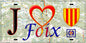 Plaque métal décorative, J' ❤️Foix,  Ariège (09)