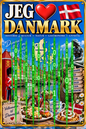 Dekorativ metalskilt 20 x 30 cm, Danmark, Den Europæiske Union (num)