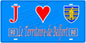 Plaque métal décorative  J' ❤️ Le Territoire de Belfort (90)