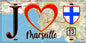 Plaque métal décorative, J' ❤️Marseille, Bouches du Rhône (13) fond carte
