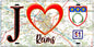 Plaque métal décorative, J' ❤️Reims, Marne (51) fond carte