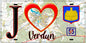Plaque métal décorative, J' ❤️Verdun, Meuse (55)
