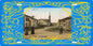 Plaque métal décorative 15 x 30 cm carte postale ancienne : Rue principale de Lhor, canton du Saulnois Moselle 57