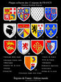 Plaque métal décorative Collector : Blasons des régions Françaises