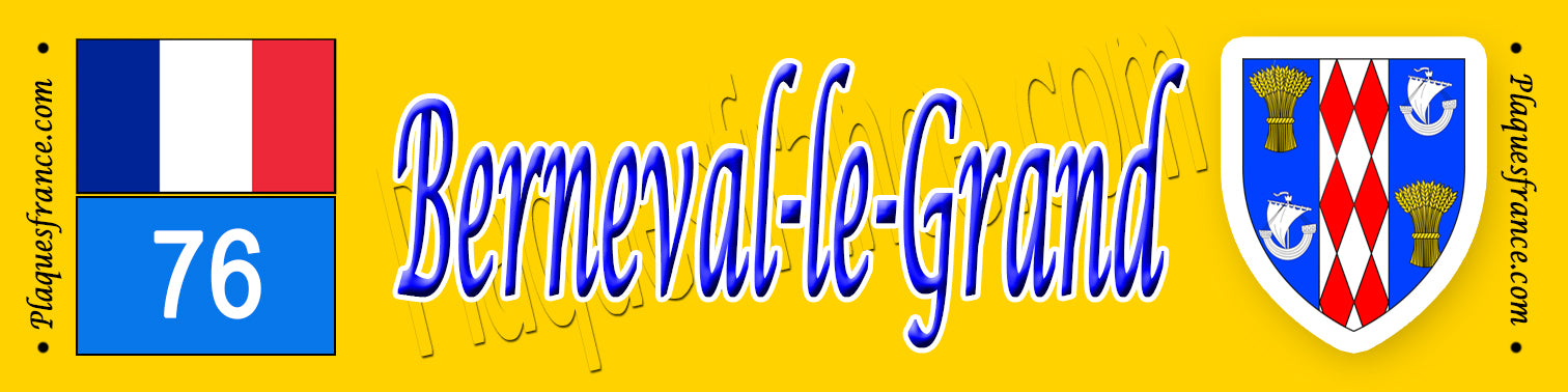 Berneval-le-Grand (76) – Plaque héraldique de collection