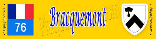 Bracquemont (76) – Plaque héraldique de collection