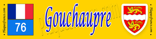 Gouchaupre (76) – Plaque héraldique de collection