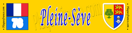 Pleine-Sève, Seine Maritime (76) – Plaque héraldique 10x40 de collection