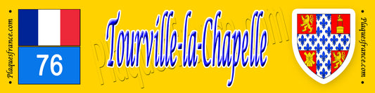 Tourville-la-Chapelle (76) – Plaque héraldique de collection