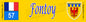 Plaque métal décorative 10x40 cm jaune Fontoy 57