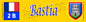 Plaque métal décorative 10 x 40 cm jaune BASTIA Haute corse