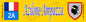 Plaque métal décorative 10 x 40 cm jaune Azilone Ampazza