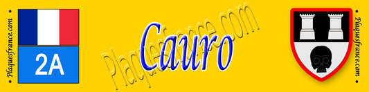 Plaque métal décorative 10 x 40 cm jaune Cauro