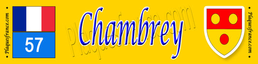 Plaques métal décorative 10 x 40 cm Chambrey 57