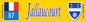 Plaque métal décorative 10 x 40 cm fond jaune Jallaucourt, canton du Saulnois, Moselle 57