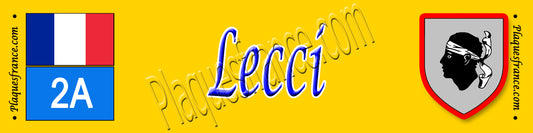 Plaque métal décorative 10 x 40 cm jaune Lecci