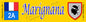 Plaque métal décorative 10 x 40 cm jaune Marignana