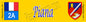Plaque métal décorative 10 x 40 cm jaune Piana