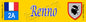 Plaque métal décorative 10 x 40 cm jaune Renno