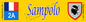 Plaque métal décorative 10 x 40 cm jaune Sampolo