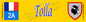Plaque métal décorative 10 x 40 cm jaune Tolla